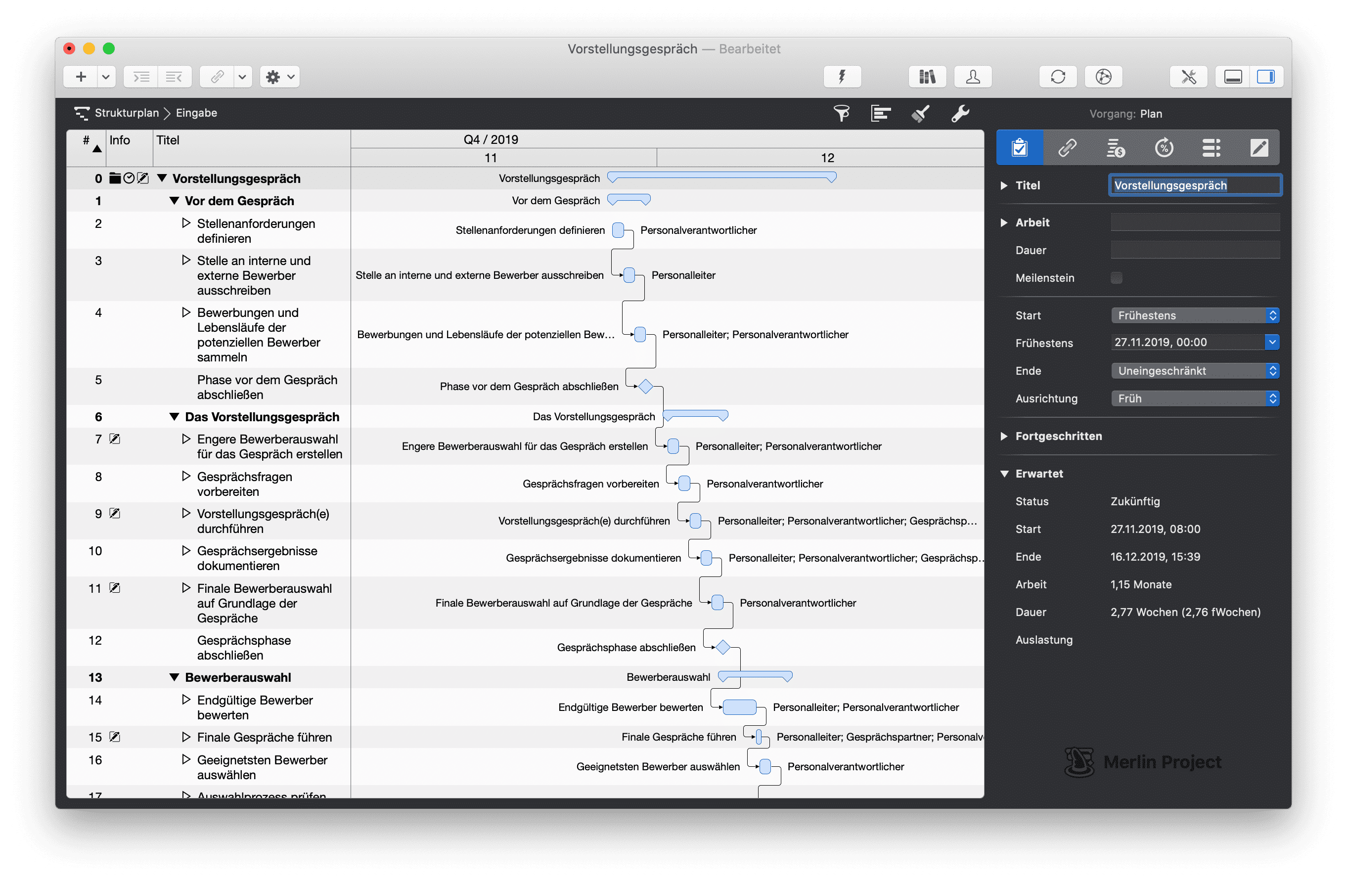 Vorstellungsgespräch