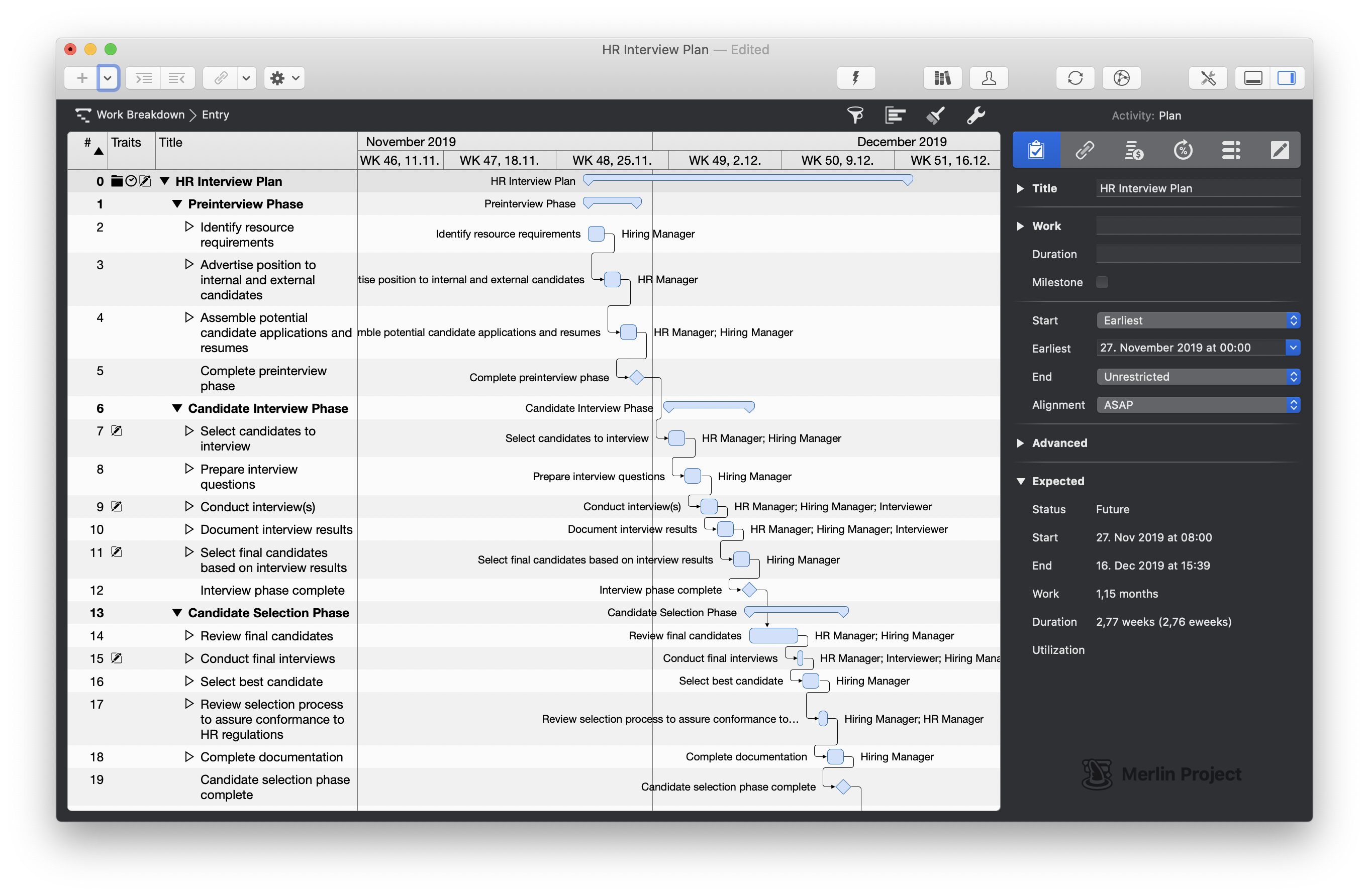 Human Ressources Interview Plan Human Ressources Interview Plan