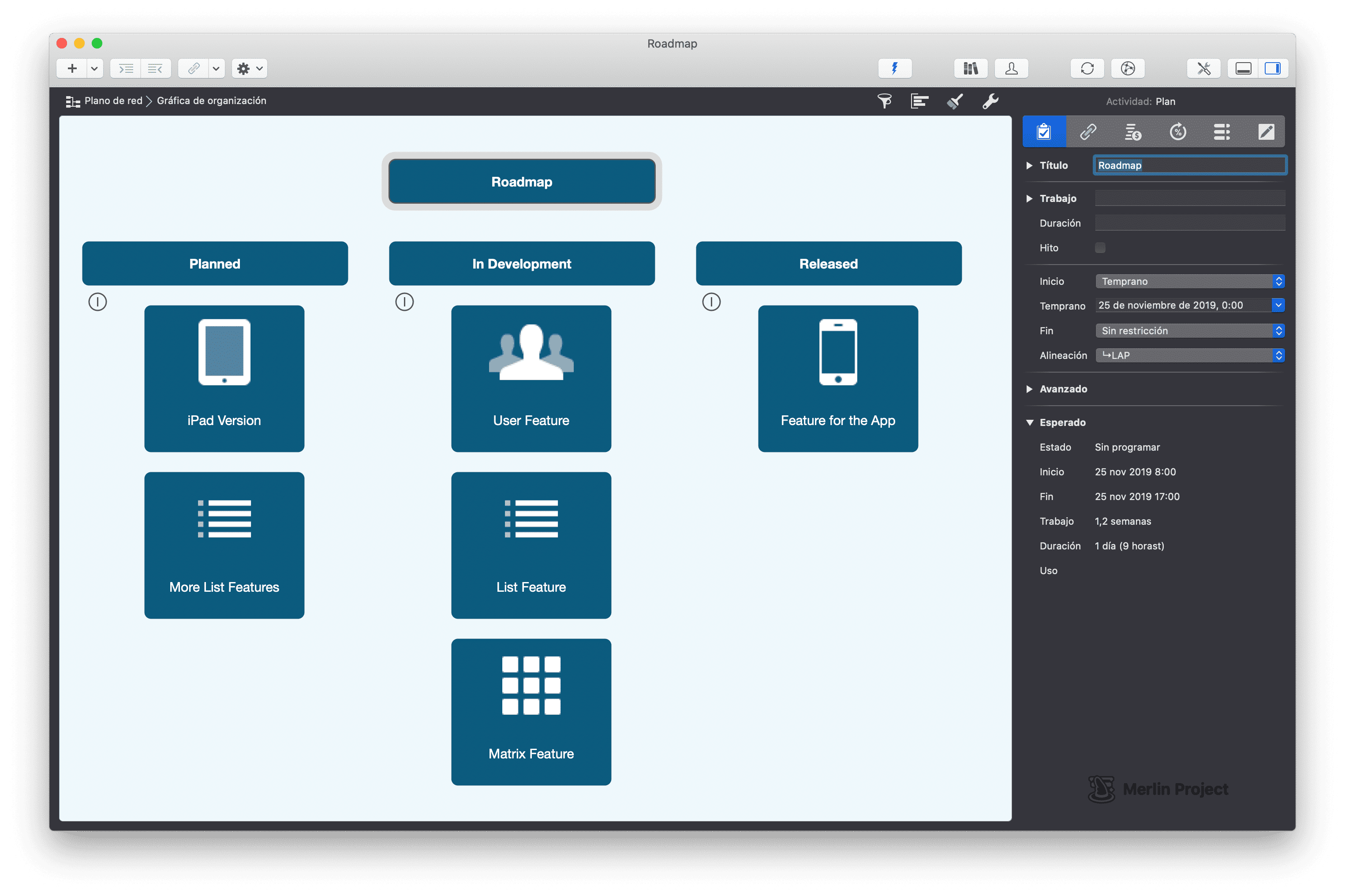 Planificación estratégica de productos (hoja de ruta)