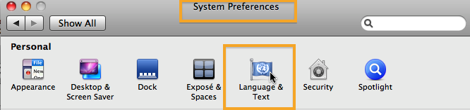 System preferences